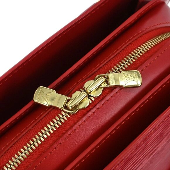 Louis Vuitton Red Epi Pont Neuf Handbag - Picture 7 of 10